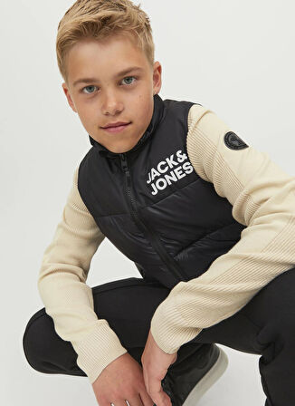 Jack & Jones Siyah Erkek Çocuk Mont 12236914