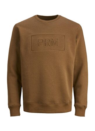 Jack & Jones Bisiklet Yaka Kahve Erkek Sweatshırt 12241106_JPRBLABLAKE SWEAT CREW NEC