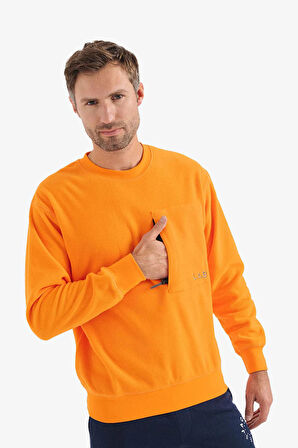 Jack & Jones Jcolab Erkek Turuncu Sweatshirt 12241523-Orange