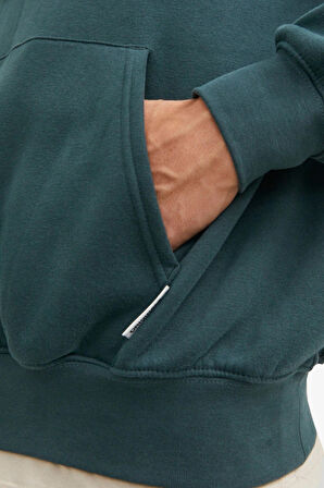 Jack & Jones Jorsılverlake Erkek Yeşil Sweatshirt 12242357-Green