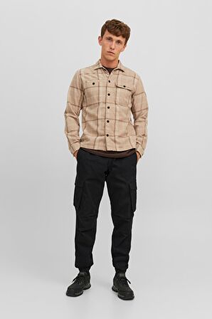 JACK&JONES JPSTKANE JJNOAH CUFFED CARGO NOOS SİYAH