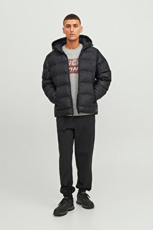 JACK&JONES JCOELEMENTS PU PUFFER SN SİYAH