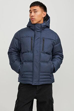 Jack & Jones 12241174-Fw Jcoyog Puffer Erkek Mont