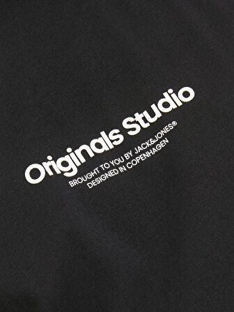 Jack&Jones Plus O Yaka Büyük Beden Siyah Erkek T-Shirt 12248177