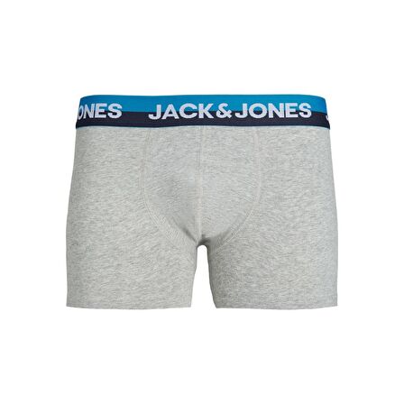 Jack&Jones Koyu Gri-Melanj Erkek 5'li Boxer Set 12248316