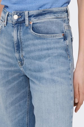 Only Kadın Onlmadıson Yüksek Bel Geniş Paça Jean Pantolon 15282975 Açık Mavi