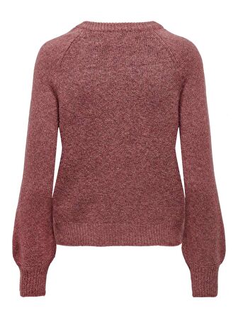 15302253 Only Onlemma Ls Button Oneck Knt Kadın Kazak Black