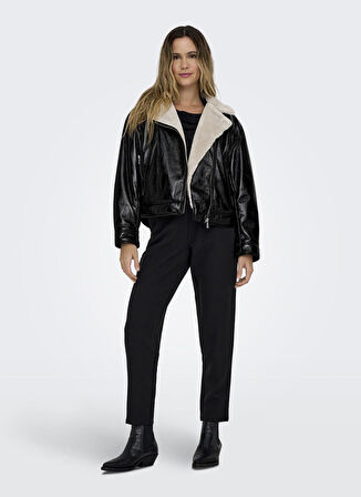 Only Siyah Kadın Mont ONLANITA BONDED BIKER OTW