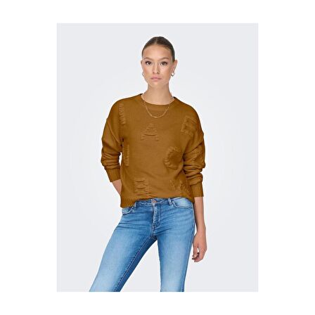 Only Kadın Harf Desenli Kazak - 15301734