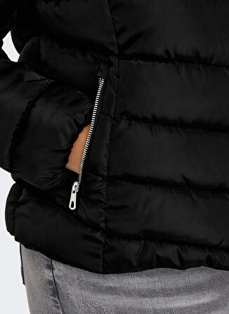 Only Siyah Kadın Mont CARNEW ELLAN QUILTED HOOD JACKET OT