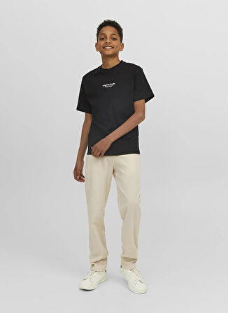 Jack & Jones Baskılı Siyah Erkek Çocuk T-Shirt 12242827