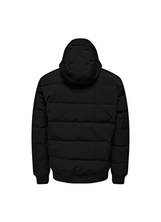 Only & Sons Siyah Erkek Mont ONSCAIN QUILTED JACKET OTW