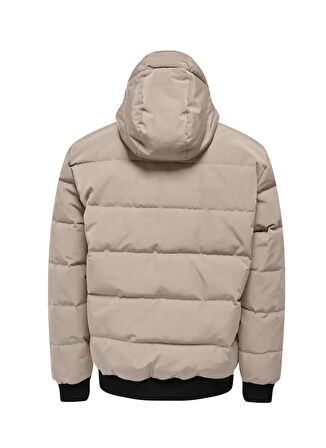 Only & Sons Açık Kahve Erkek Mont ONSCAIN QUILTED JACKET OTW
