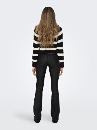 Only Kadın İspanyol Paça Siyah Pantolon - 15310473