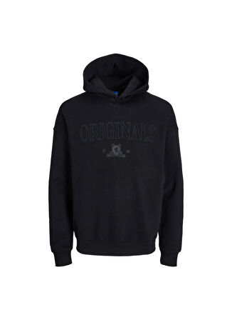 Jack & Jones Kapüşon Yaka Siyah Erkek Sweatshırt 12248784_JORSHADOW SWEAT HOOD BLK