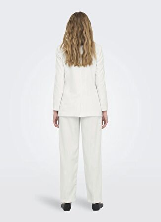 Only Beyaz Kadın Blazer ONLREINA L/S LO PINSTRIPE BLAZER CC