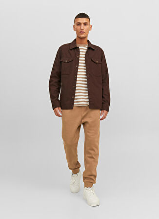 Jack & Jones Regular Fit Kahve Erkek Eşofman Altı 12249274_JPSTGORDON JJBRADLEY SWEAT