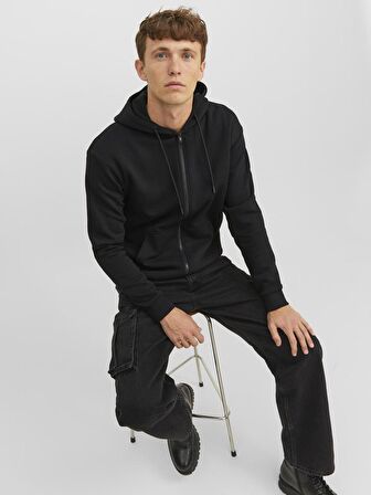 Jack & Jones Erkek Fermuarlı Sweatshirt- 12249342