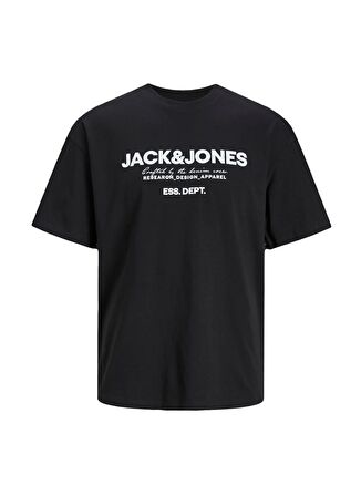 Jack & Jones Bisiklet Yaka Siyah Erkek T-Shirt JJGALE TEE SS O-NECK LN