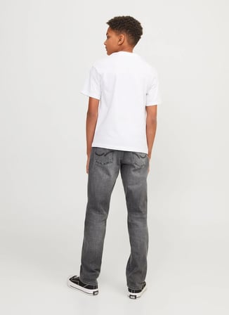 Jack & Jones Orta Bel Gri Erkek Çocuk Denim Pantolon 12249093