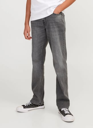 Jack & Jones Orta Bel Gri Erkek Çocuk Denim Pantolon 12249093