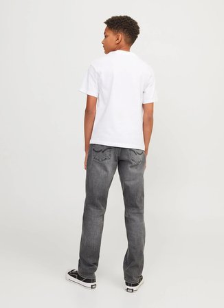 Jack & Jones Orta Bel Gri Erkek Çocuk Denim Pantolon 12249093