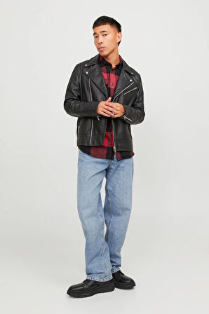 Erkek Jack  & Jones Rahat Kalıplı Ceket - Kırmızı | L