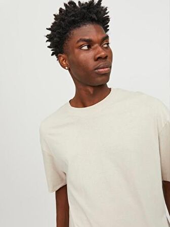 JJEBRADLEY TEE SS O-NECK NOOS Moonbeam