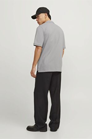 JACK&JONES JJEMAC ZIP SS POLO SN 12249324 GRİ