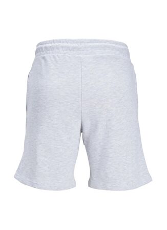 Jack & Jones Comfort Fit Beyaz Melanj Erkek Sweat Şort JPSTSWIFT SWEAT SHORTS SN AUT