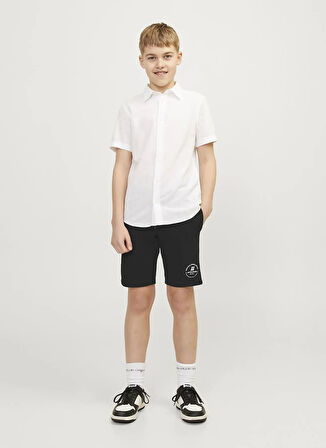 Jack & Jones Lastikli Bel Normal Siyah Erkek Çocuk Şort 12249966