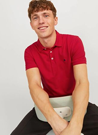 Jack & Jones Kırmızı Erkek Polo T-Shirt JJEPAULOS POLO SS NOOS