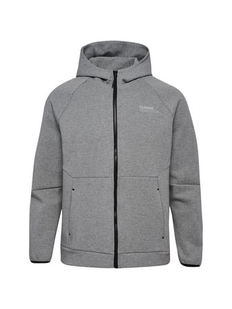 hummel Tech Fleece Regular Zip Hoodie 225912-2006 Gri Erkek Hoodie