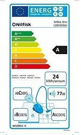 Nilfisk One MBB10P05A 750 Watt Koyu Mavi Toz Torbalı Elektrikli Süpürge