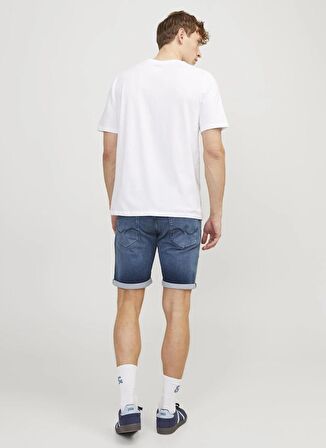 Jack & Jones Regular Fit Mavi Erkek Denim Şort JJIRICK JJICON SHORTS GE 341 I.K SS