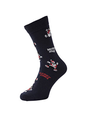 Jack & Jones Christmas Lacivert Erkek Yılbaşı Boxer Çorap Seti - 12246132