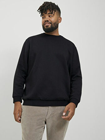 Jack Jones Bradley Bisiklet Yaka Büyük Beden Erkek Sweat 12250594