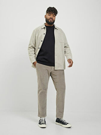 Jack Jones Bradley Bisiklet Yaka Büyük Beden Erkek Sweat 12250594