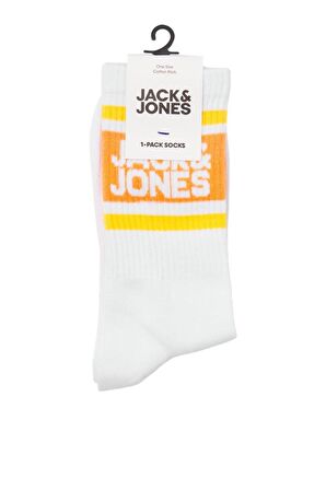 JACK&JONES JACLOGO STRIPE TENNIS SOCK 12250750 TURUNCU