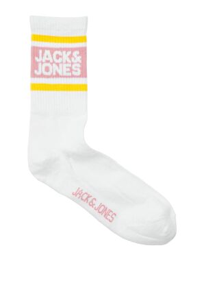 JACK&JONES JACLOGO STRIPE TENNIS SOCK 12250750 PEMBE