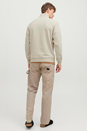 Jack & Jones 12250747 Erkek  Bej Sweatshirt