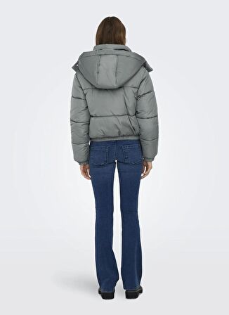 Only Açık Mavi Kadın Mont ONLEVI CARGO PUFFER JACKET OTW