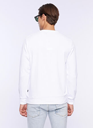Jack & Jones Bisiklet Yaka Beyaz Erkek Sweatshırt 12250970_JPRBLAJASON BRANDING SWEAT