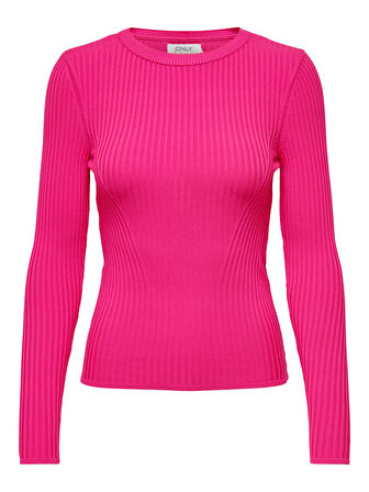 ONLSOFI LS RIB O-NECK KNT KADIN KAZAK