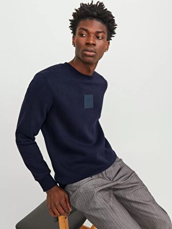 Jack & Jones Jprblaleo Sweat Crew Neck Erkek Sweatshirt