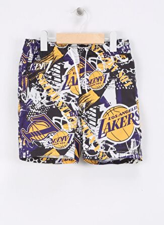 Name İt Siyah Erkek Şort Mayo NKMMAXTON NBA SWIMSHORTS OUS