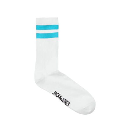 Jack & Jones 12251468 Jaceli Stripes Tennis Socks 3 Pack Beyaz