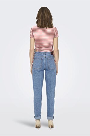 ONLY ONLWENDY S/S RUCHING TOP JRS 15284982 GÜL RENGİ