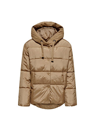 Only Açık Kahve Kadın Mont ONLSELIN PUFFER JACKET OTW