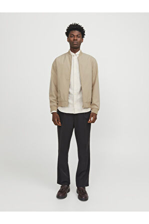 Jack & Jones Erkek JPRCcıllusıon Bomber Baharlık Bej Ceket - 12251942